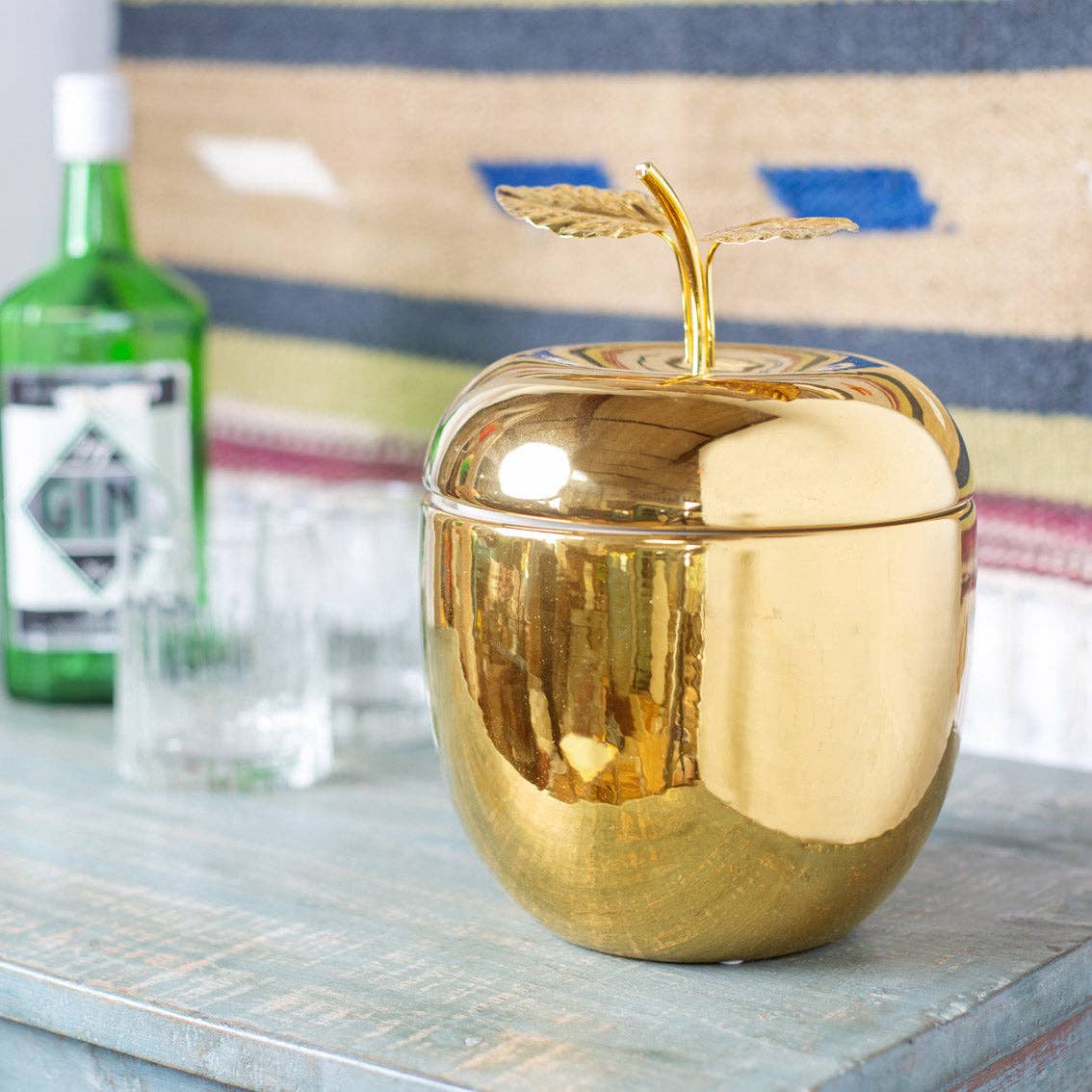 Gold Apple Ice Bucket