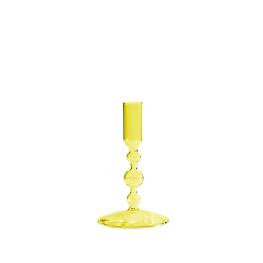 Glass Candlestick Holder