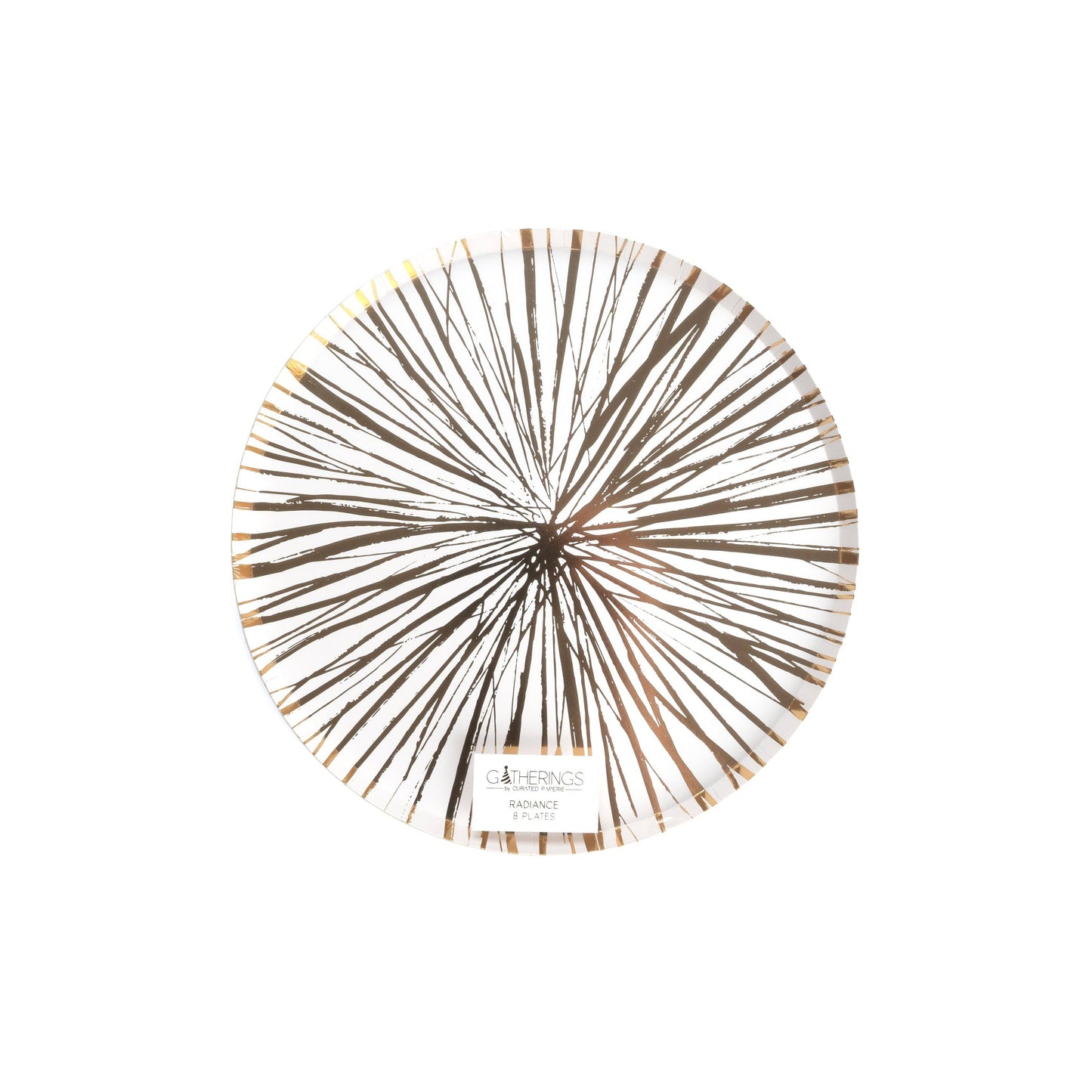 Gold Radiance Paper Dinner Plates