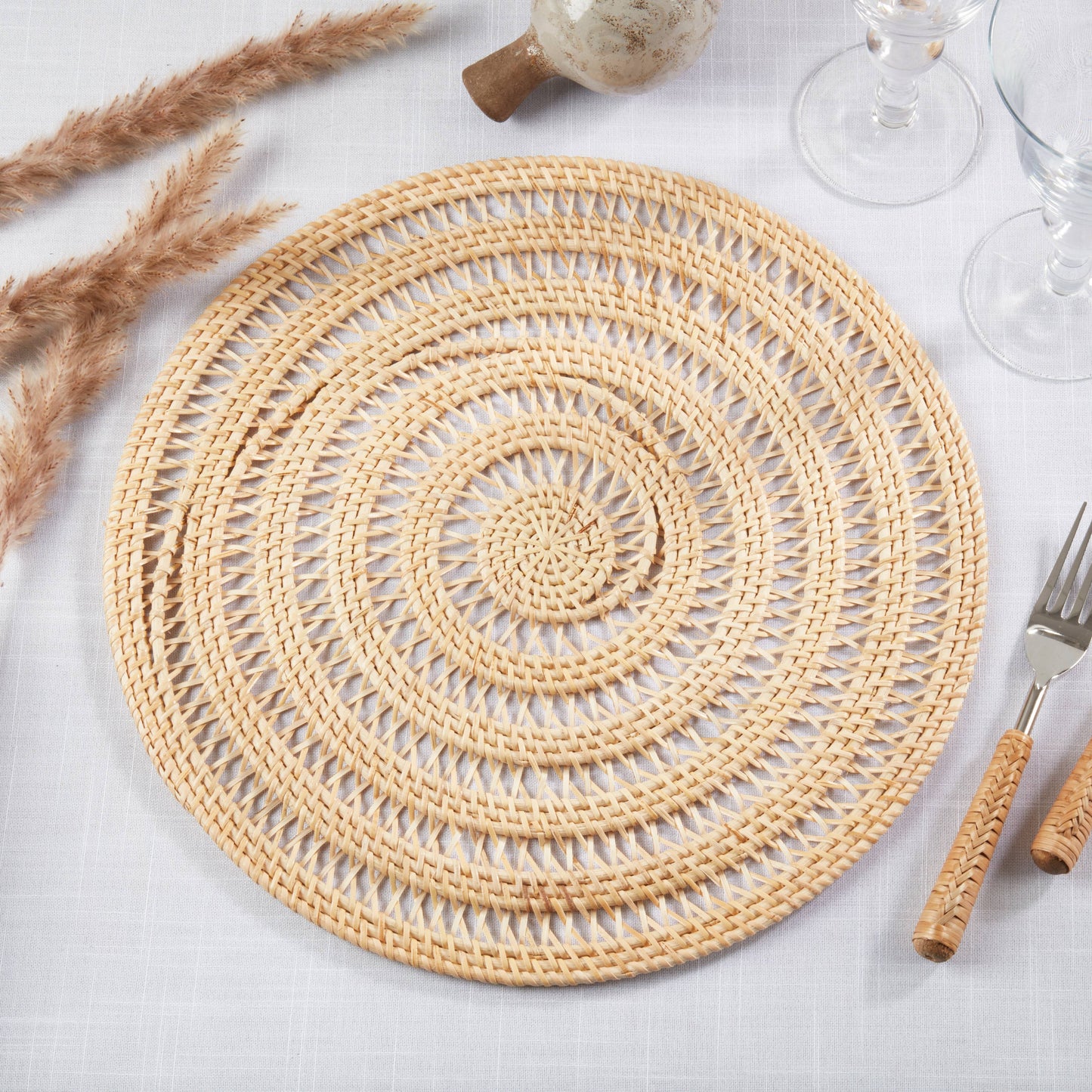 Natural Weave Rattan Placemat