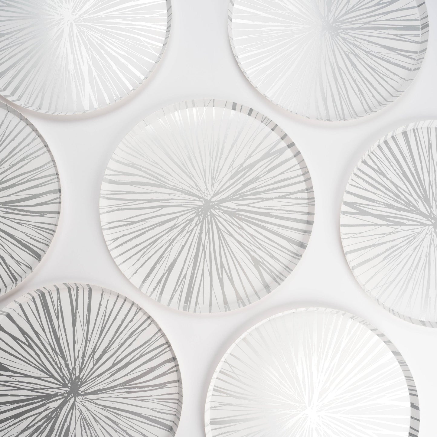 Silver Radiance Dinner Paper Plates