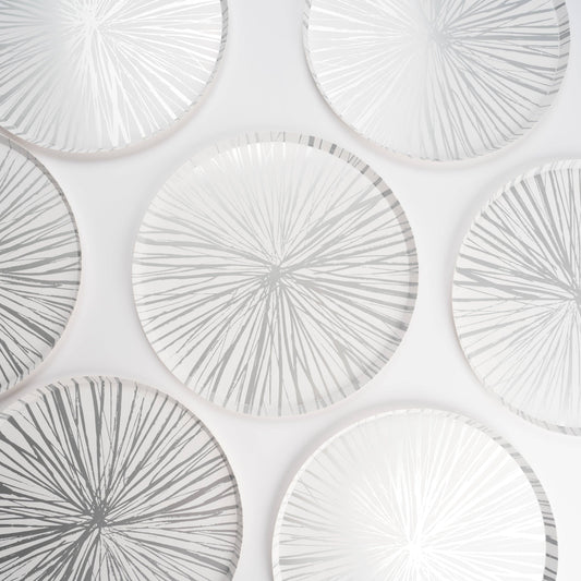 Silver Radiance Dinner Paper Plates