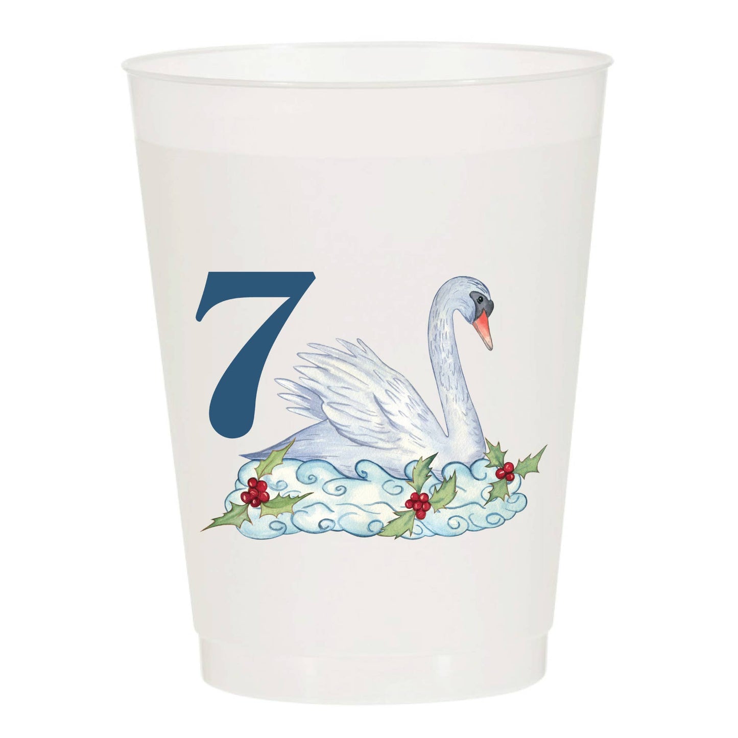12 Days of Christmas Frosted Cups - Set of 12