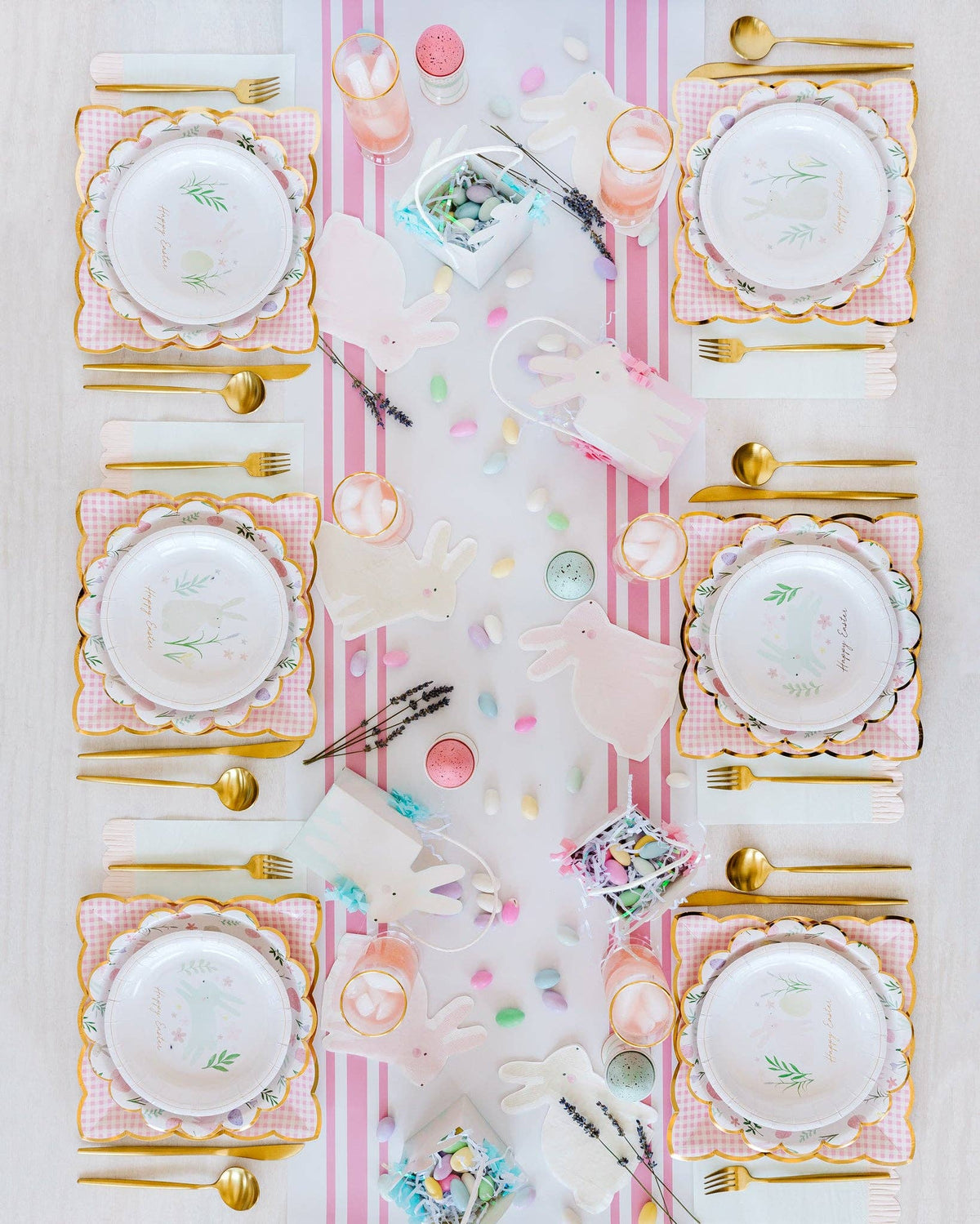 Pink Gingham Plate