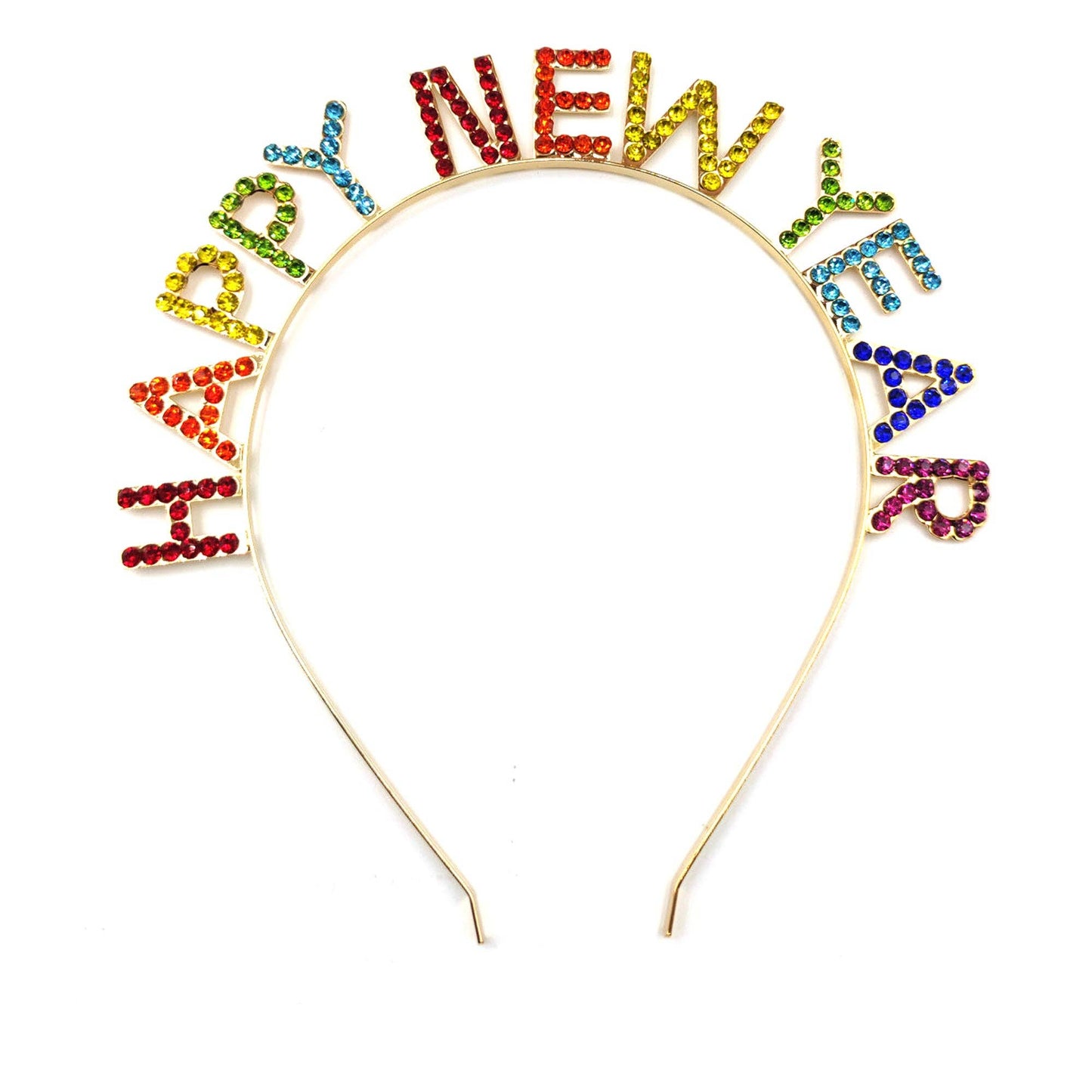 Rainbow Happy New Year Headband
