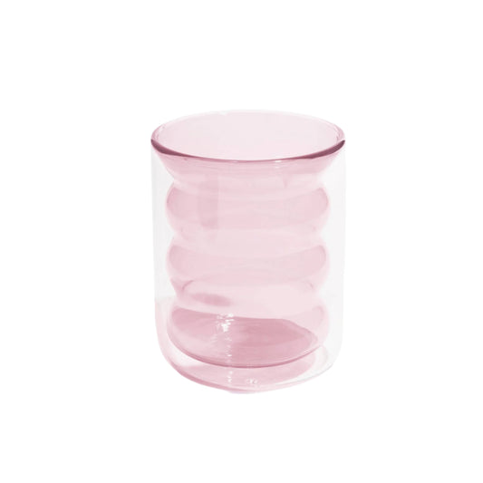 Pink Double Wall Groovy Cup
