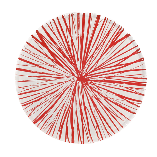 Red Radiance Paper Dinner Plates