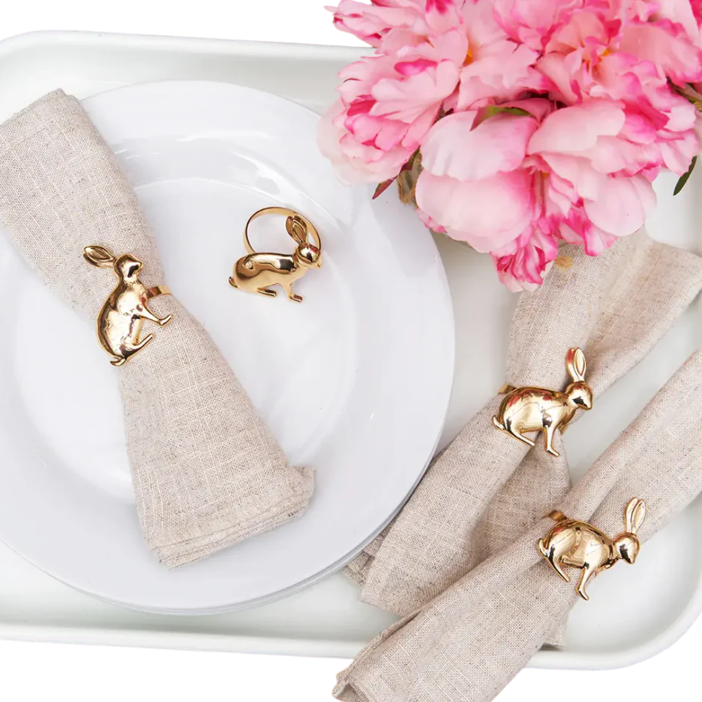Easter Bunny Napkin Rings  - Set of 4