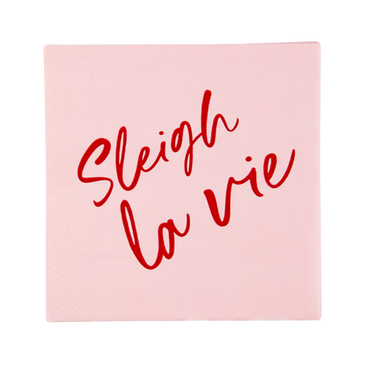 Sleigh La Vie Cocktail Napkins
