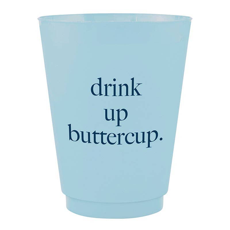 Drink Up Buttercup Cups - Set of 8
