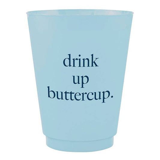 Drink Up Buttercup Cups - Set of 8