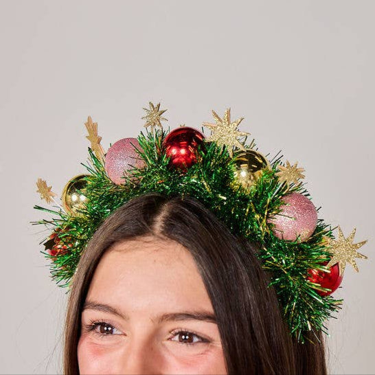 Deck the Halls Wreath Headband