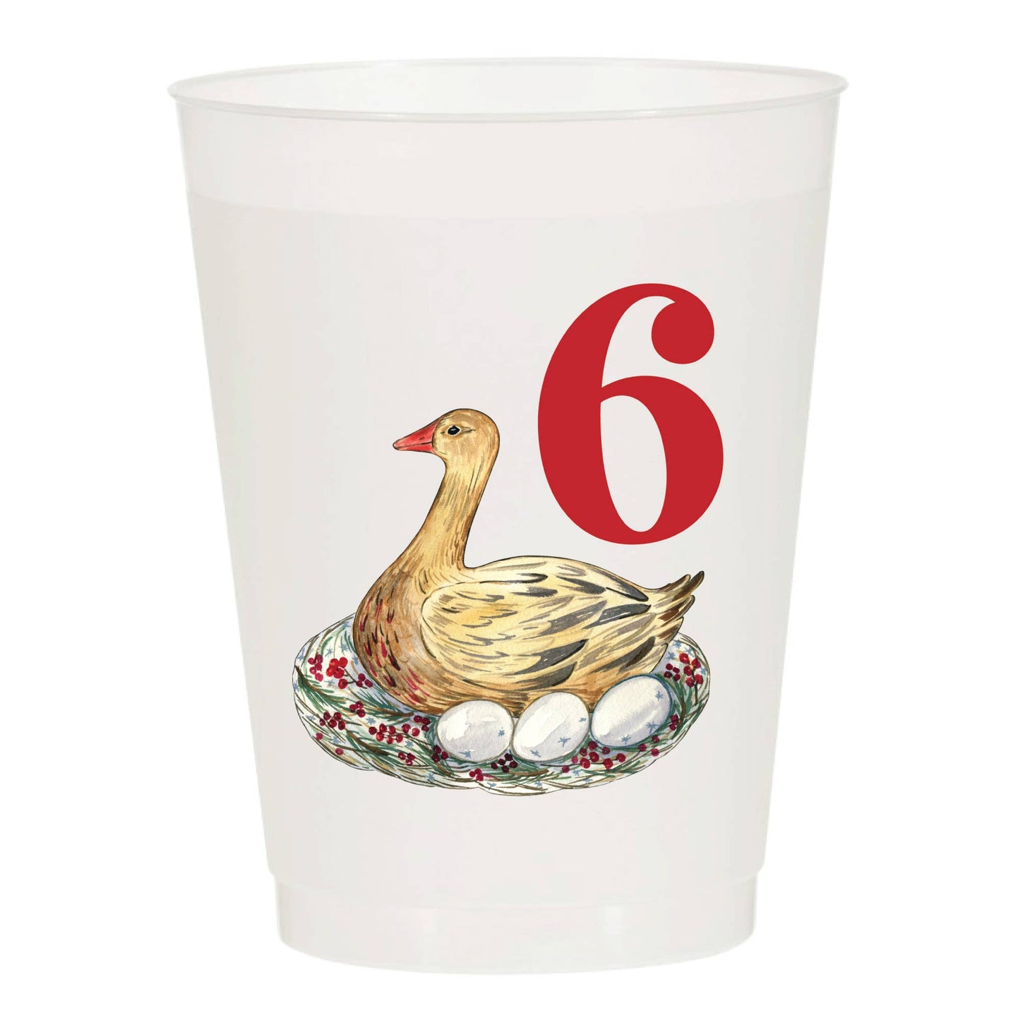 12 Days of Christmas Frosted Cups - Set of 12