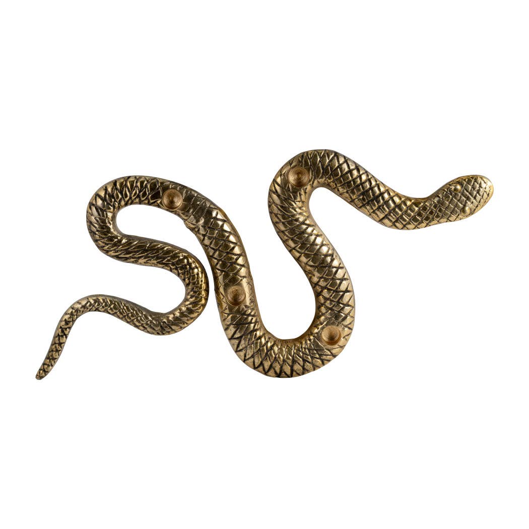 Gold Snake Four Taper Candleholder