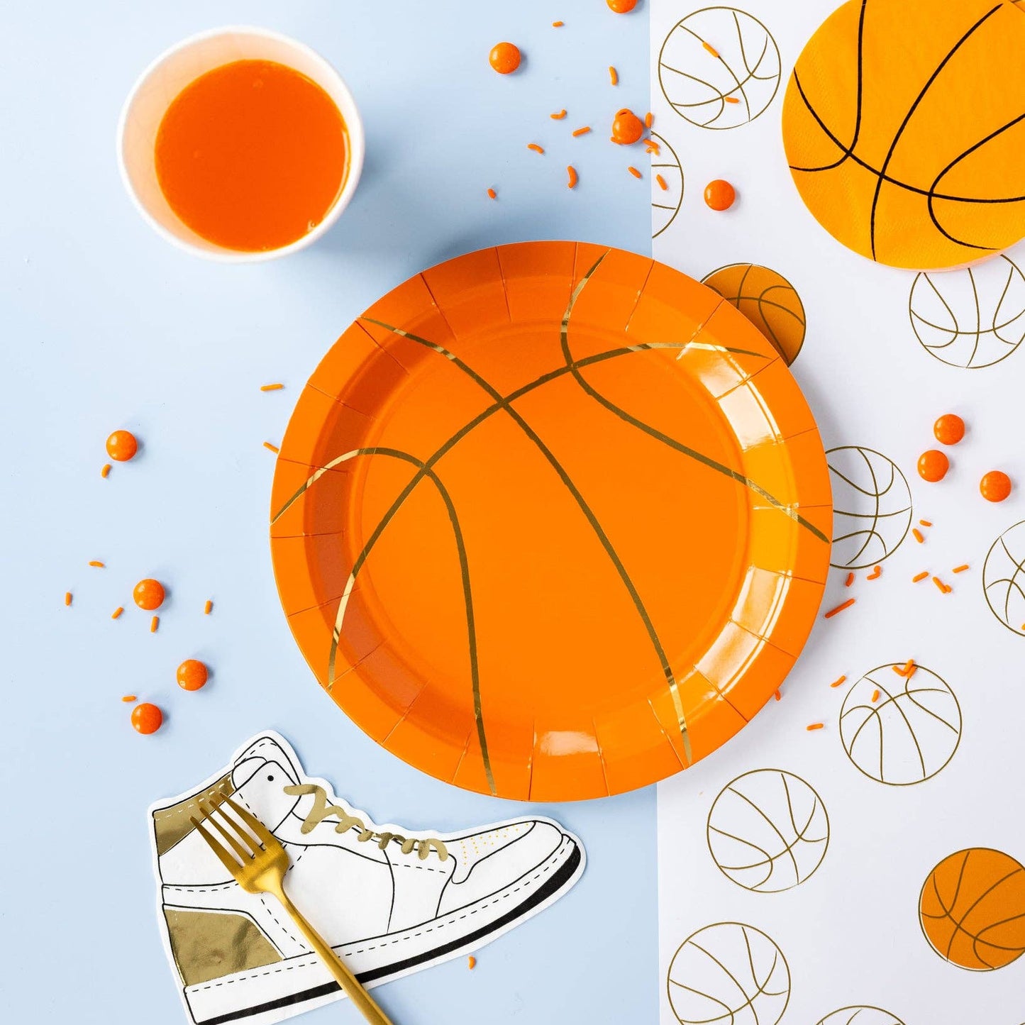 Basketball Paper Plates