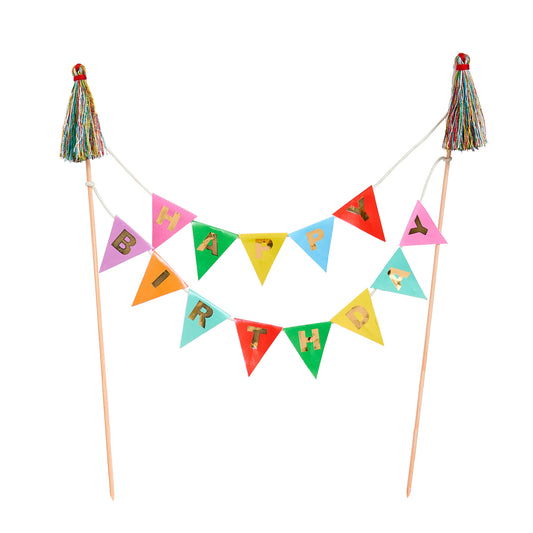 Birthday Bunting Cake Topper
