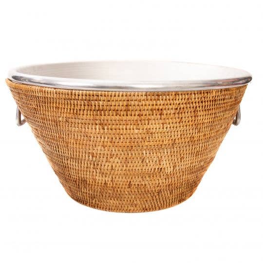 Oversized Ice Bucket in rattan