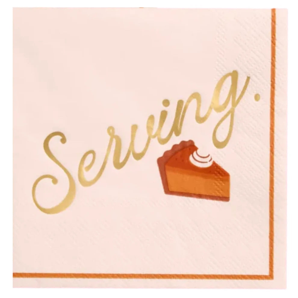 Serving Pie Cocktail Napkins