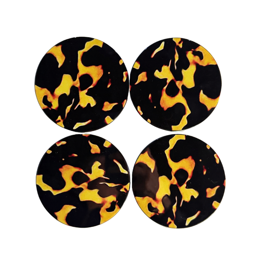 Tortoiseshell Coaster Set  - Set of 4