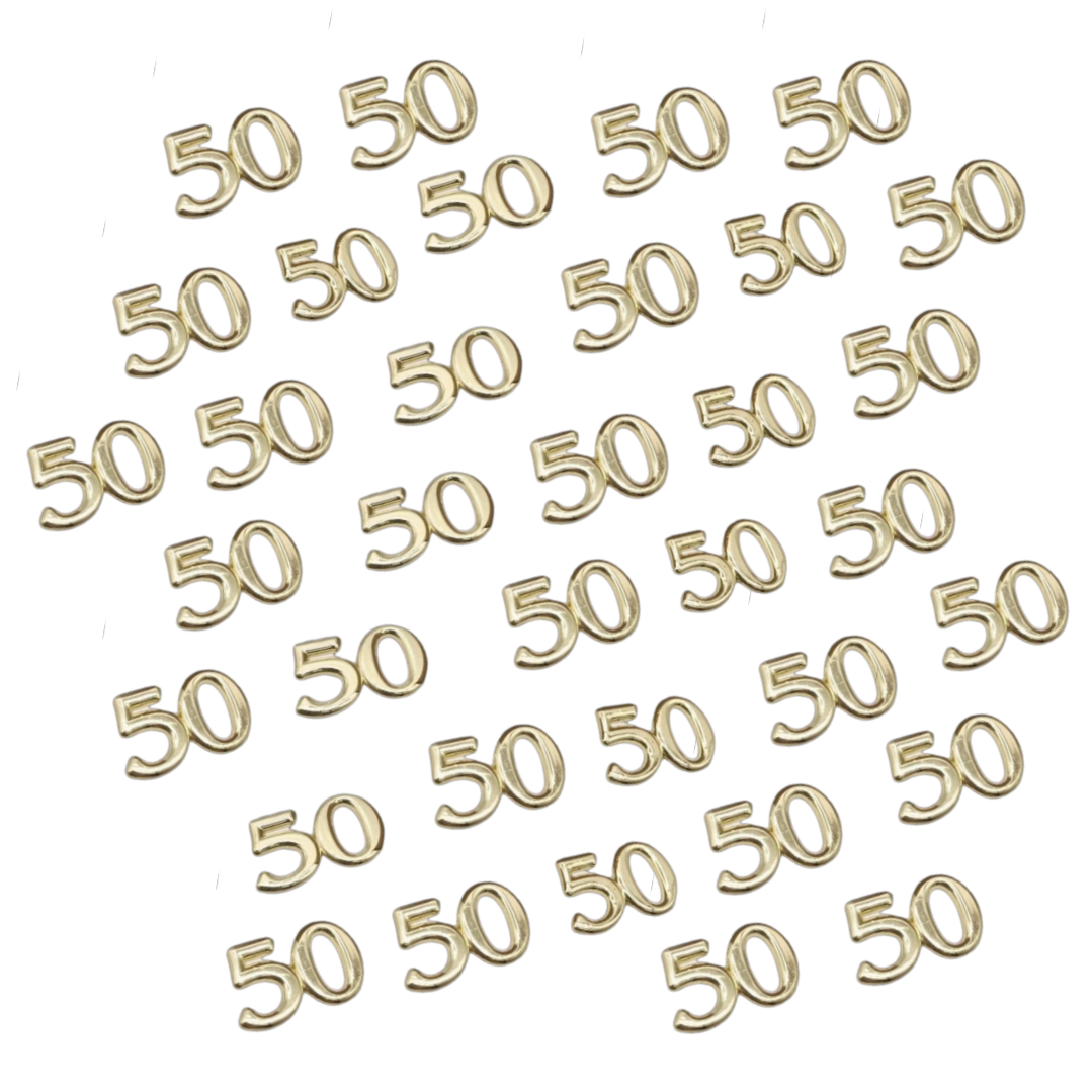 50 Birthday Table Scatter