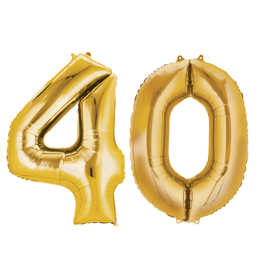 #40 Gold Foil Balloons