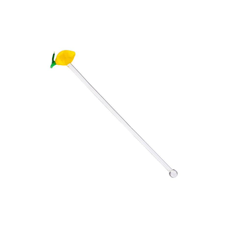 Glass Lemon Stir Stick