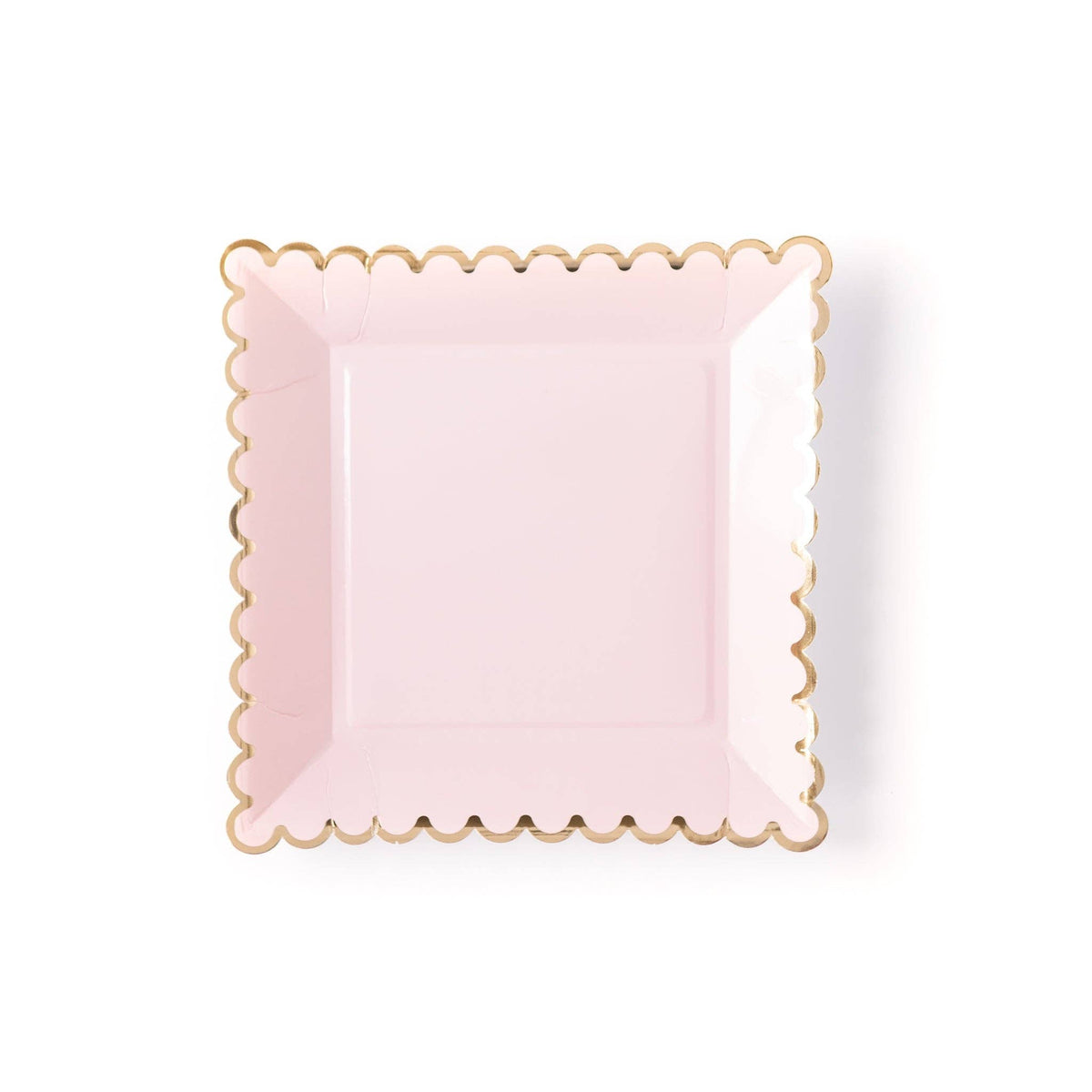 Pink Scalloped Plates