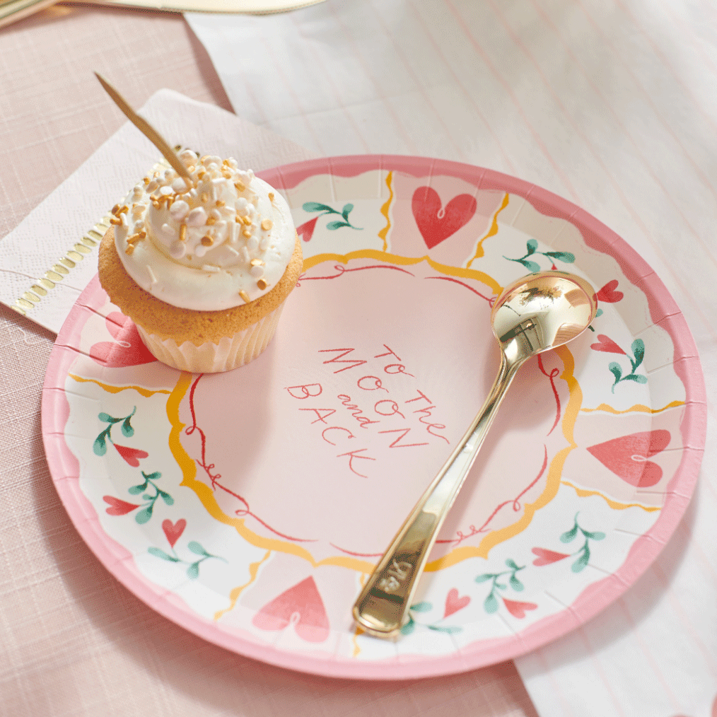 Love Sayings Paper Dinner Plates