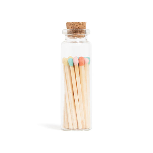 Pastel Matches in Corked Vial