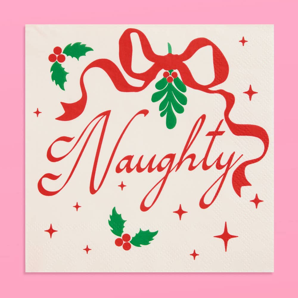 Naughty & Nice Cocktail Napkins