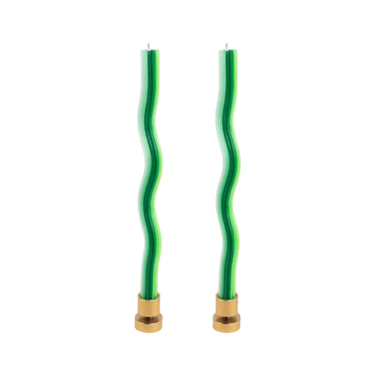Wiggle Candles Green (2 Pack)