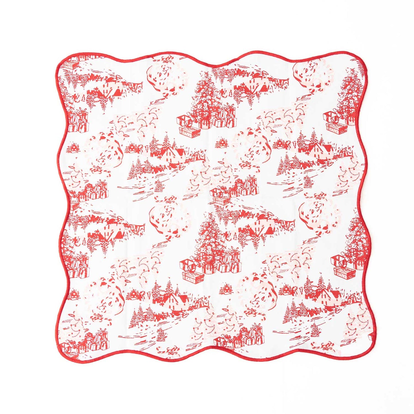 Santa Toile Cloth Dinner Napkin
