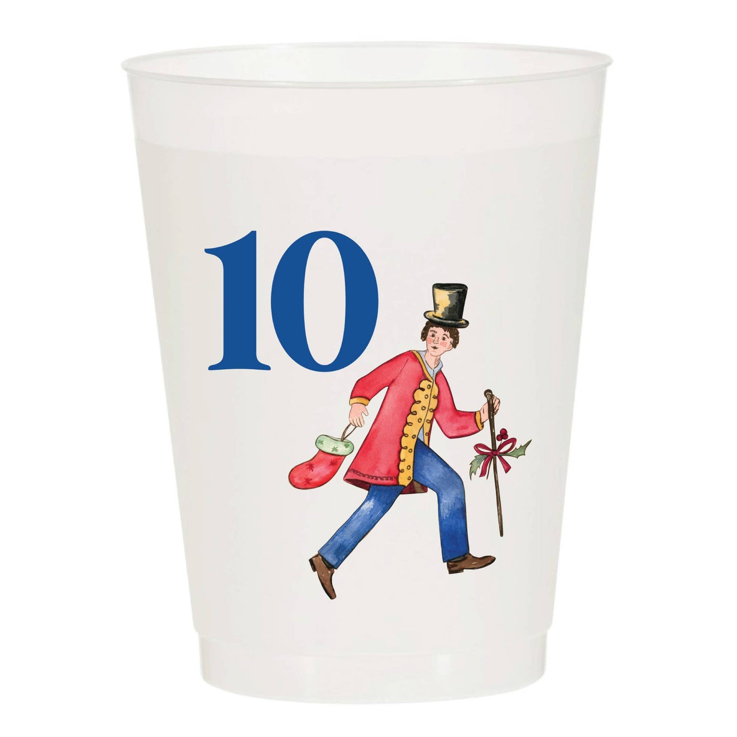 12 Days of Christmas Frosted Cups - Set of 12