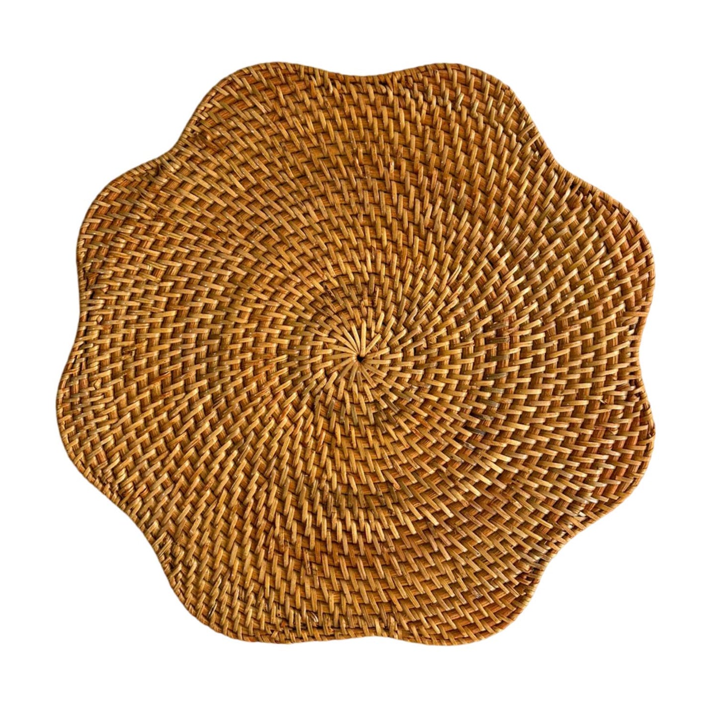 Scallop Rattan Placemat