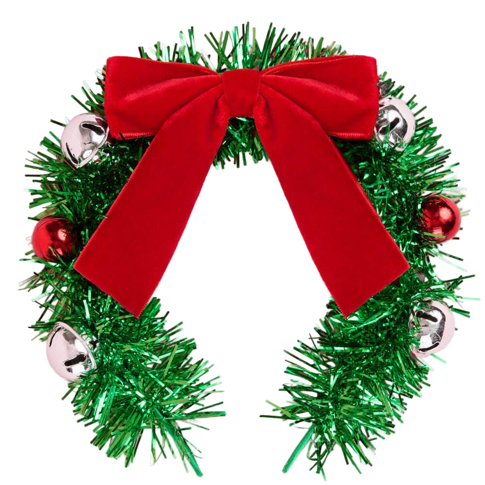 Deck the Halls Wreath Headband