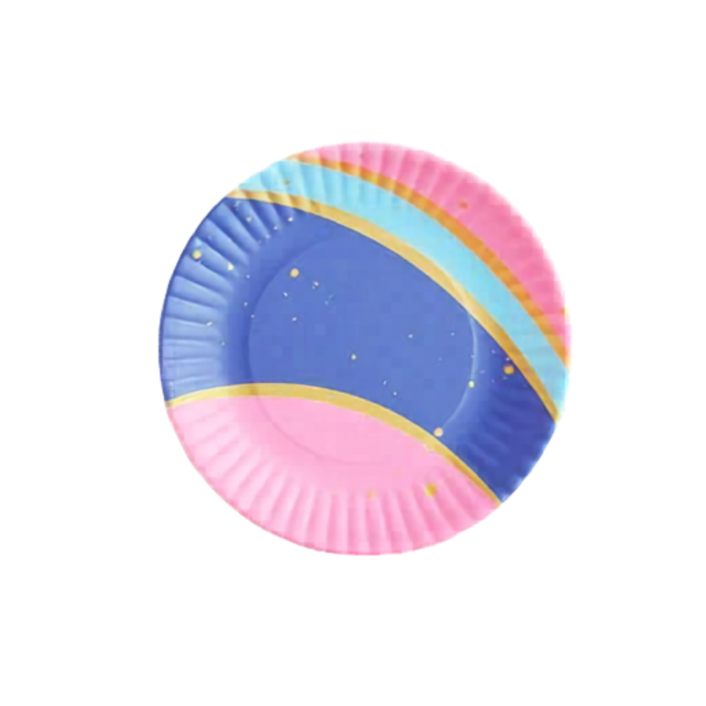 Small Neon Pastel Melamine Plates - Set of 4