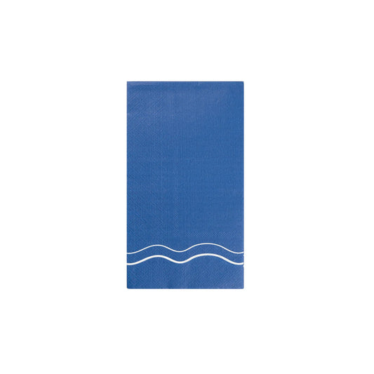 Wavy Border Blue Napkins