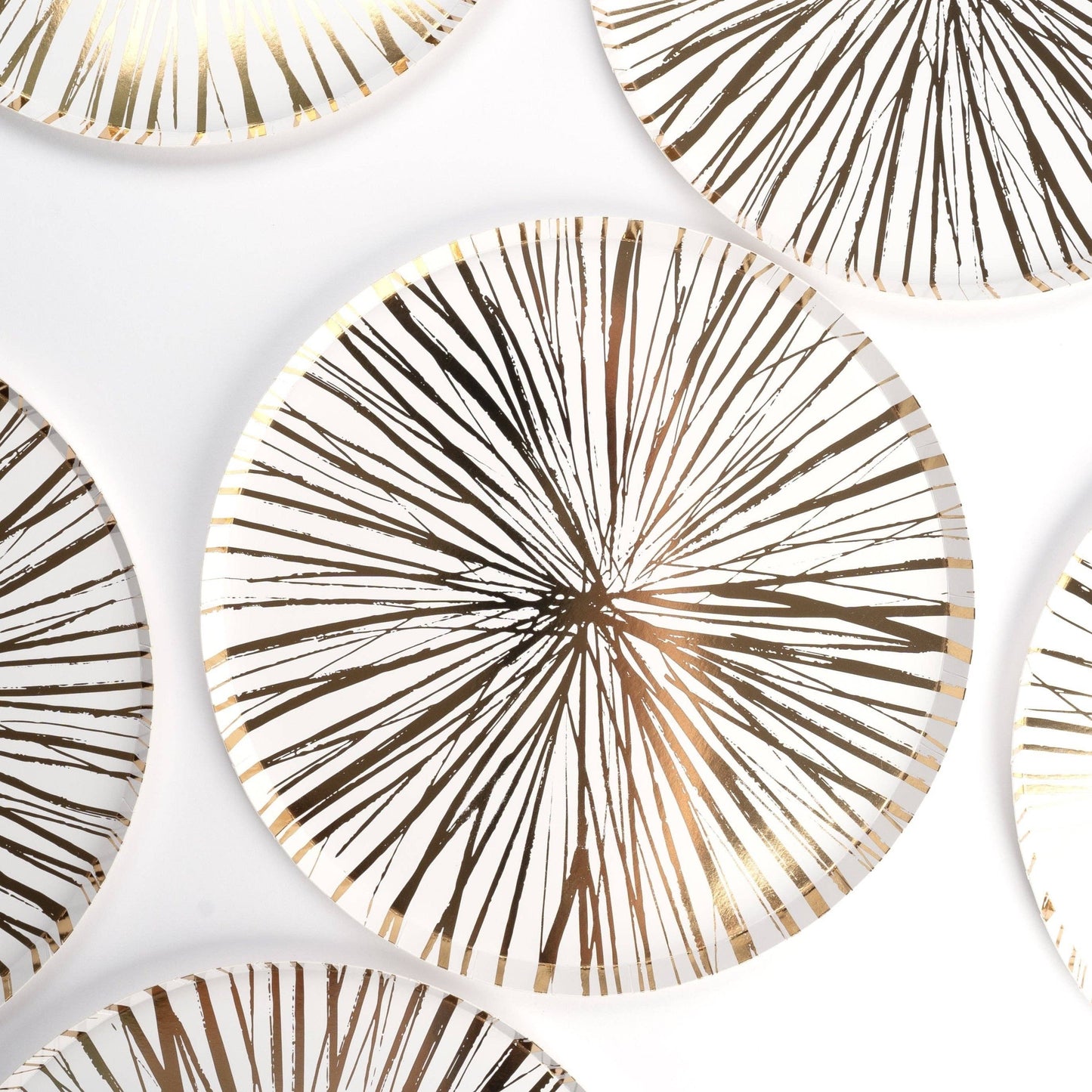 Gold Radiance Paper Dinner Plates