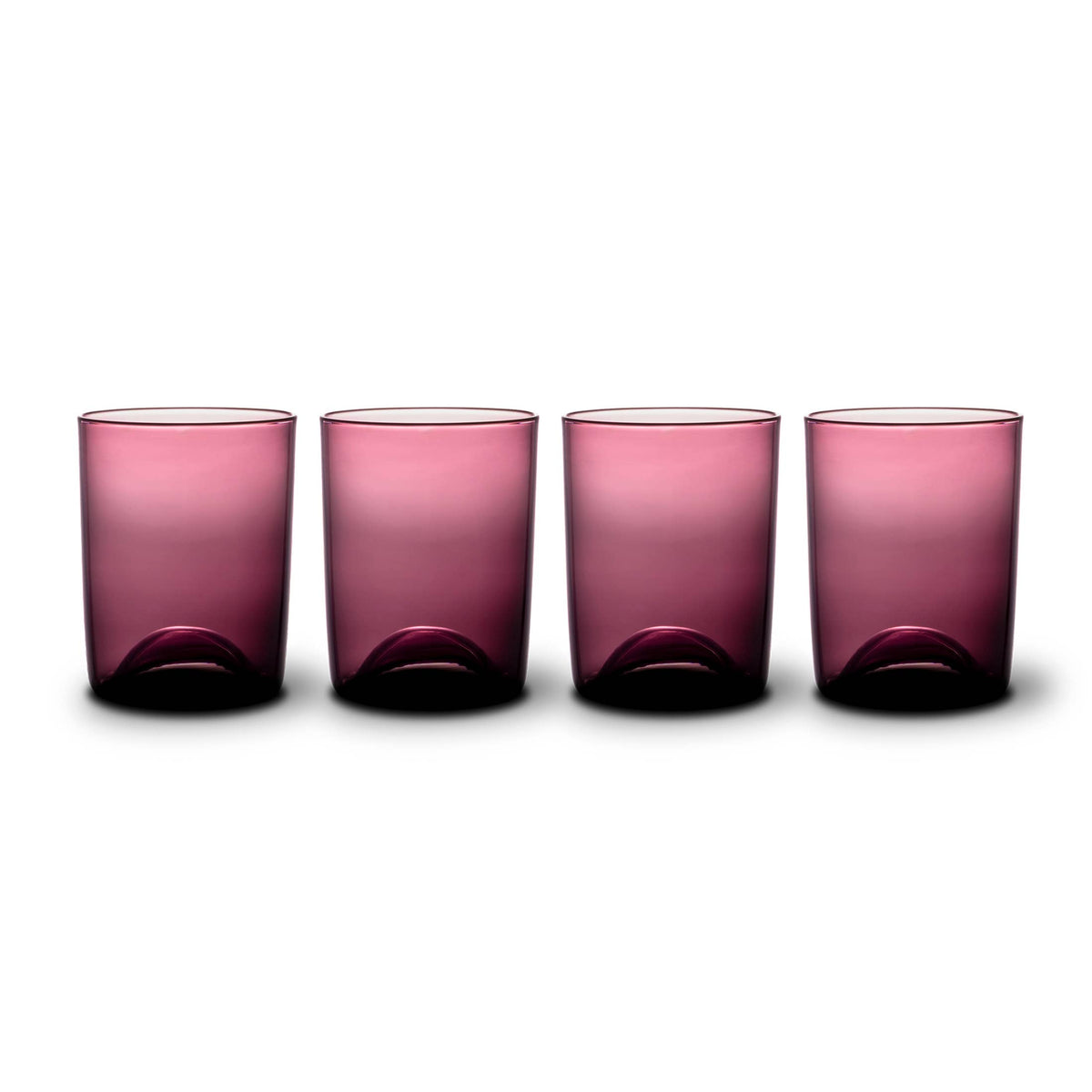 Dark Purple Glasses - Set of 4