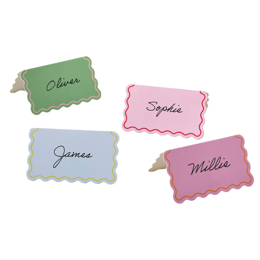 Wavy Edge Place Cards