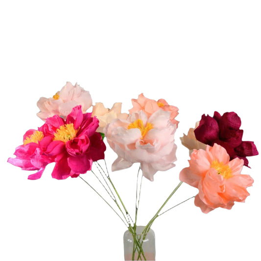 Handmade Pink Paper Peony