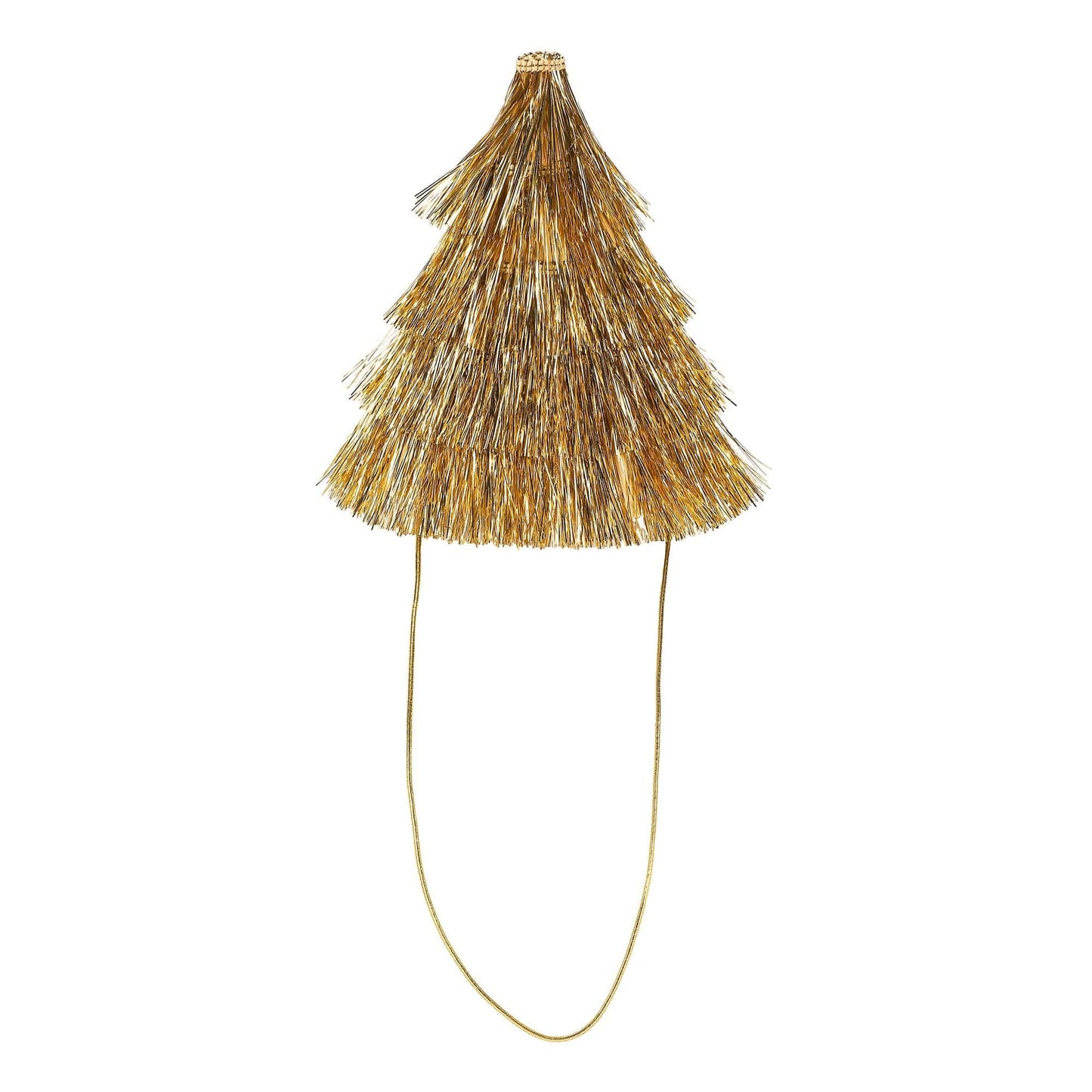 Golden Girl Mini Gold Fringe Party Hats (4 ct)