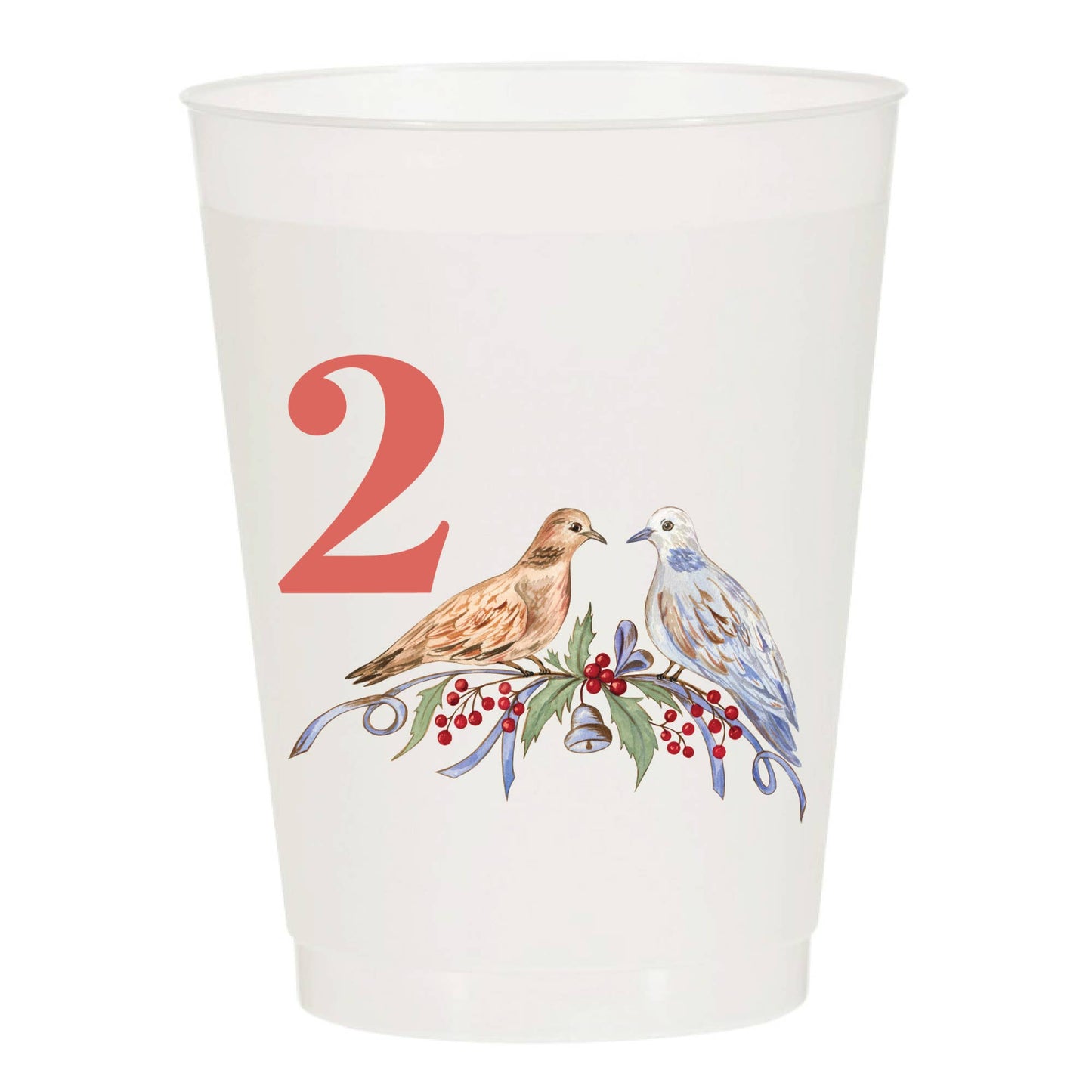 12 Days of Christmas Frosted Cups - Set of 12