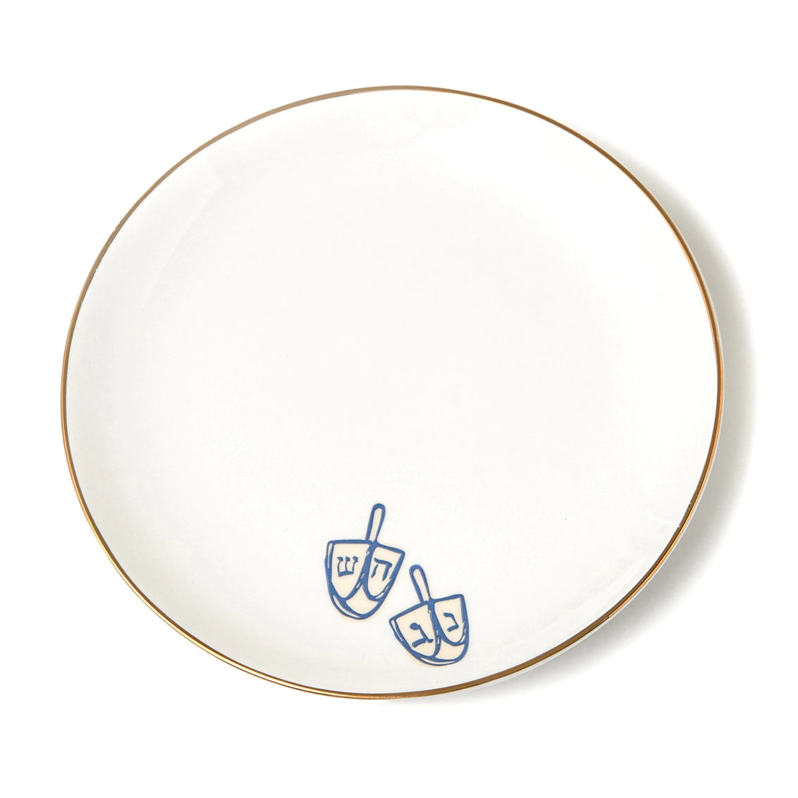 Hanukkah Appetizer Plates - Set of 4