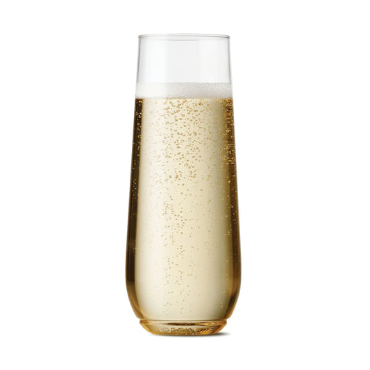 Stemless Champagne Flutes - Set of 12