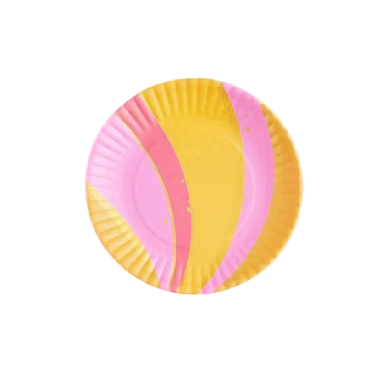 Small Neon Pastel Melamine Plates - Set of 4